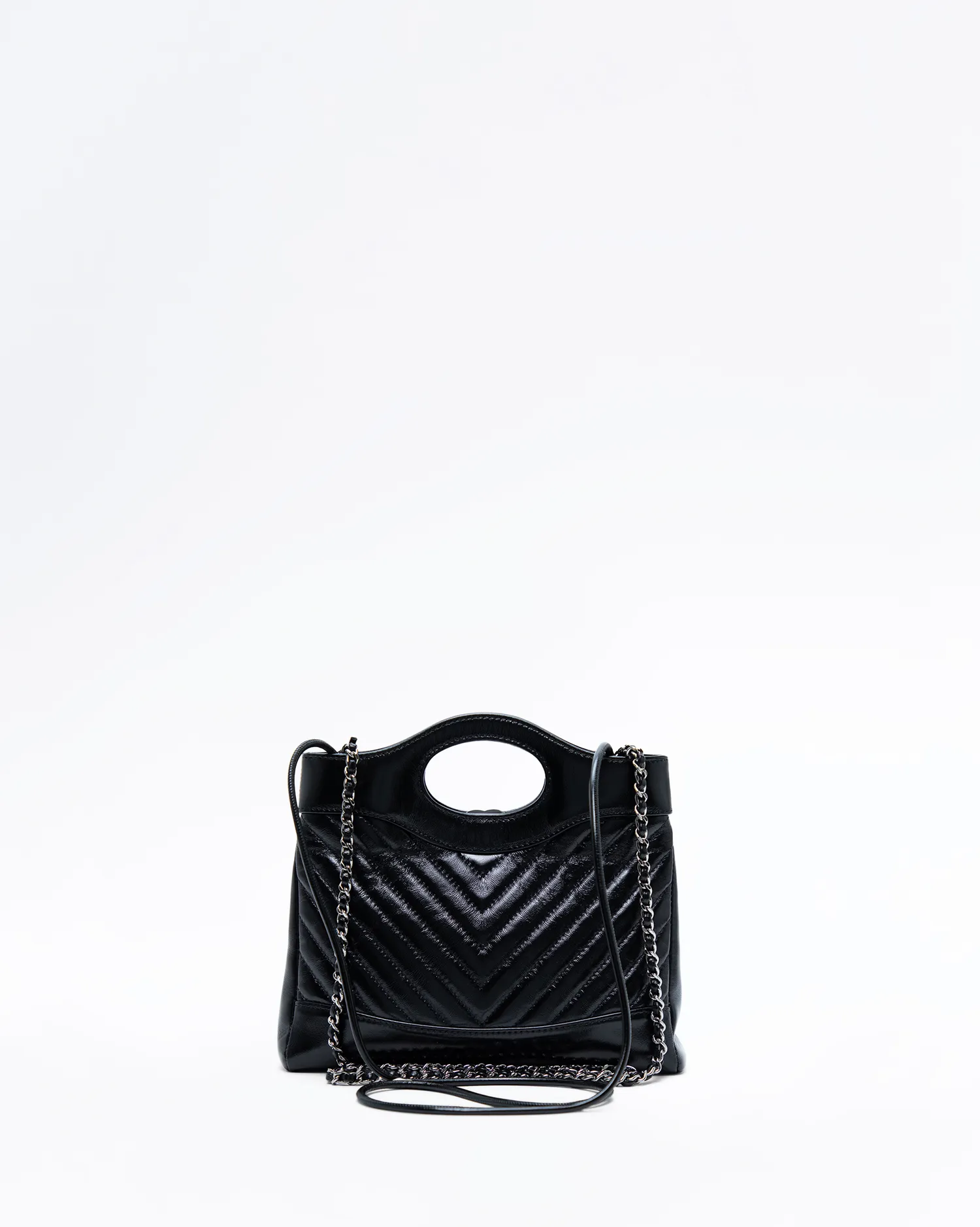 Chevron Chanel 31 Mini Shopping Bag