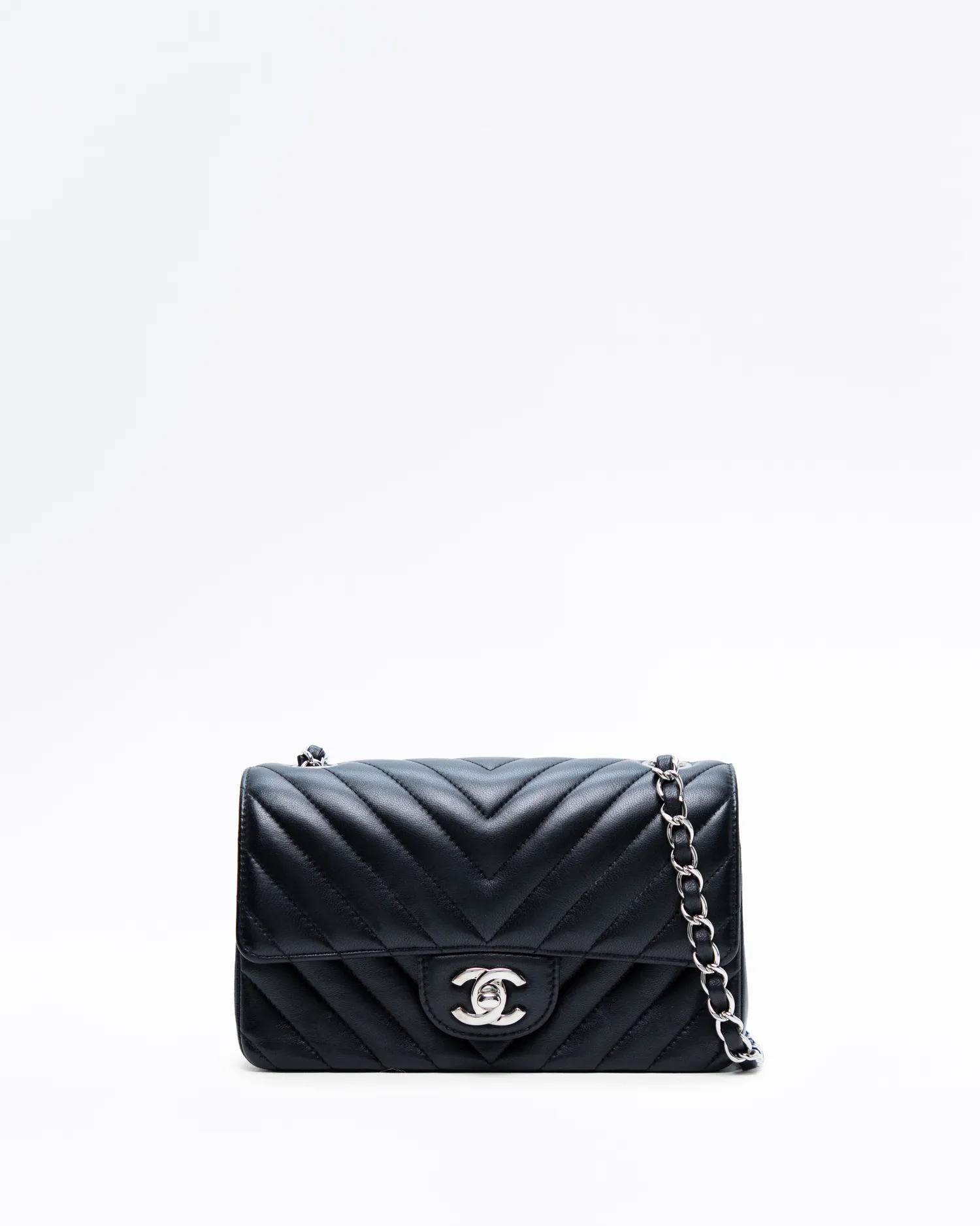 Lambskin Chevron Mini Classic Flap Bag