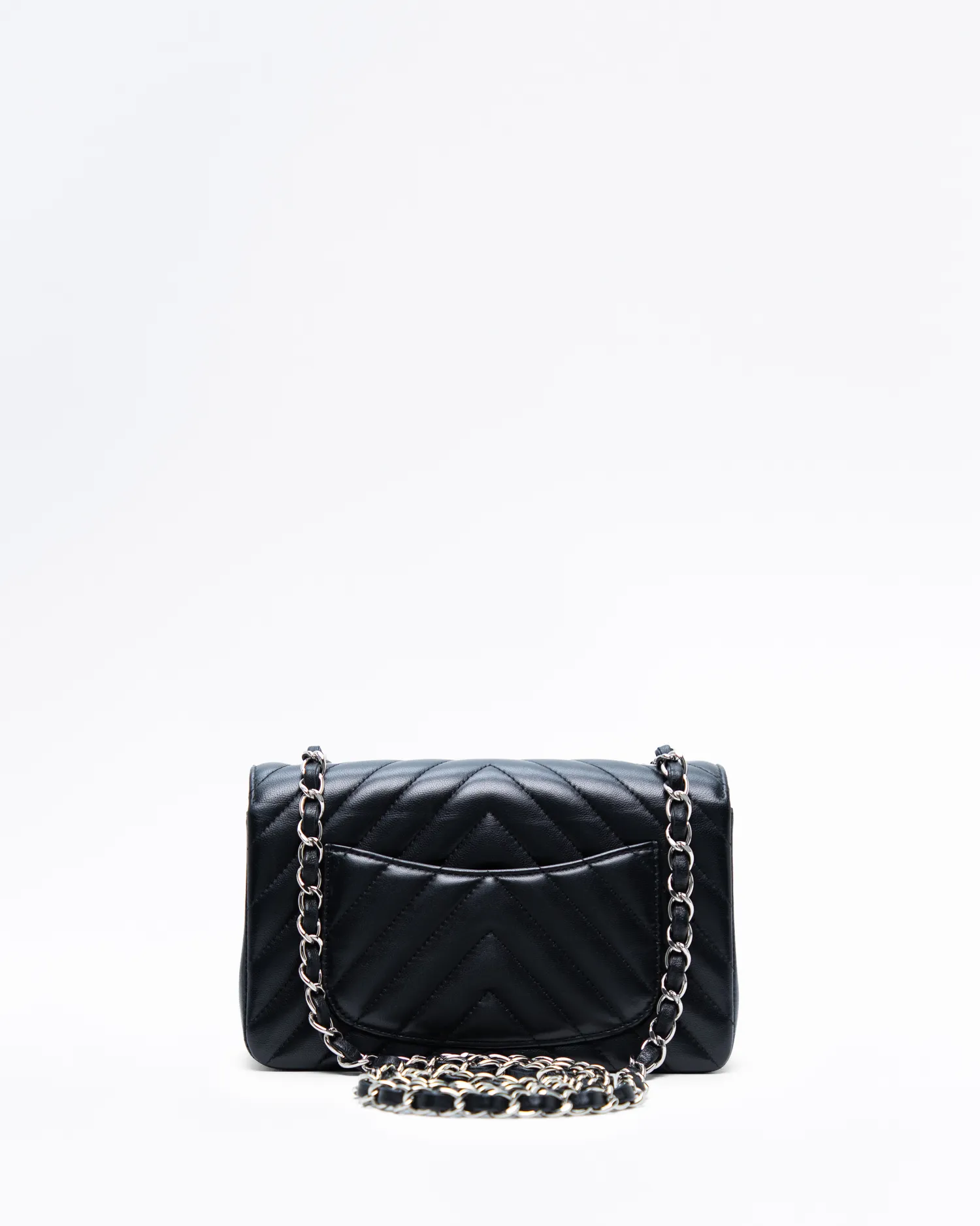 Lambskin Chevron Mini Classic Flap Bag