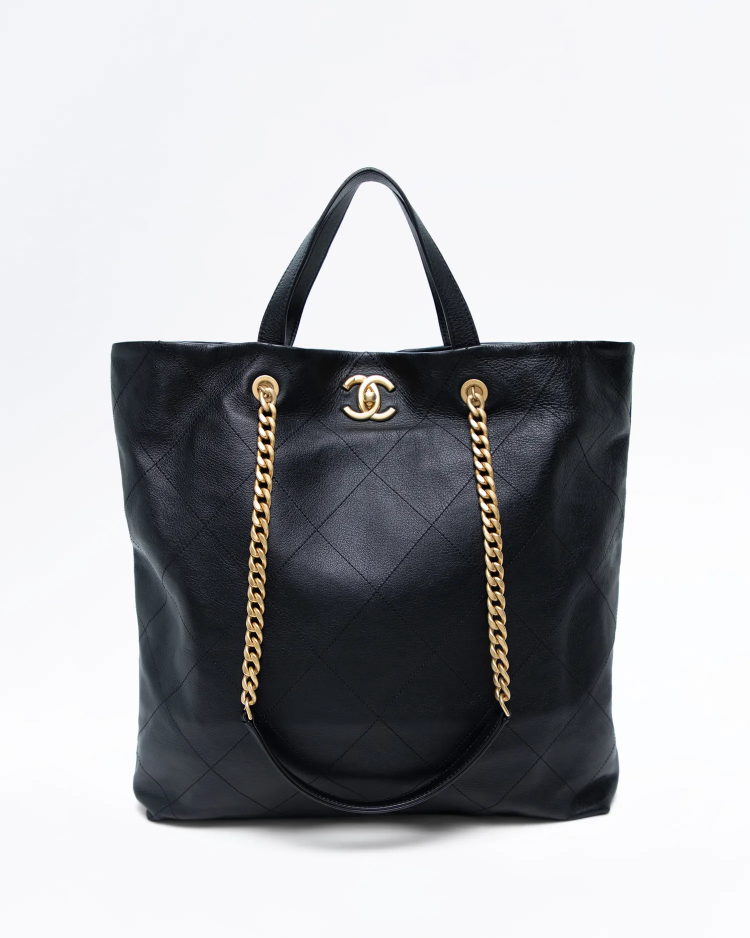 Stitched CC Maxi Shopping Tote