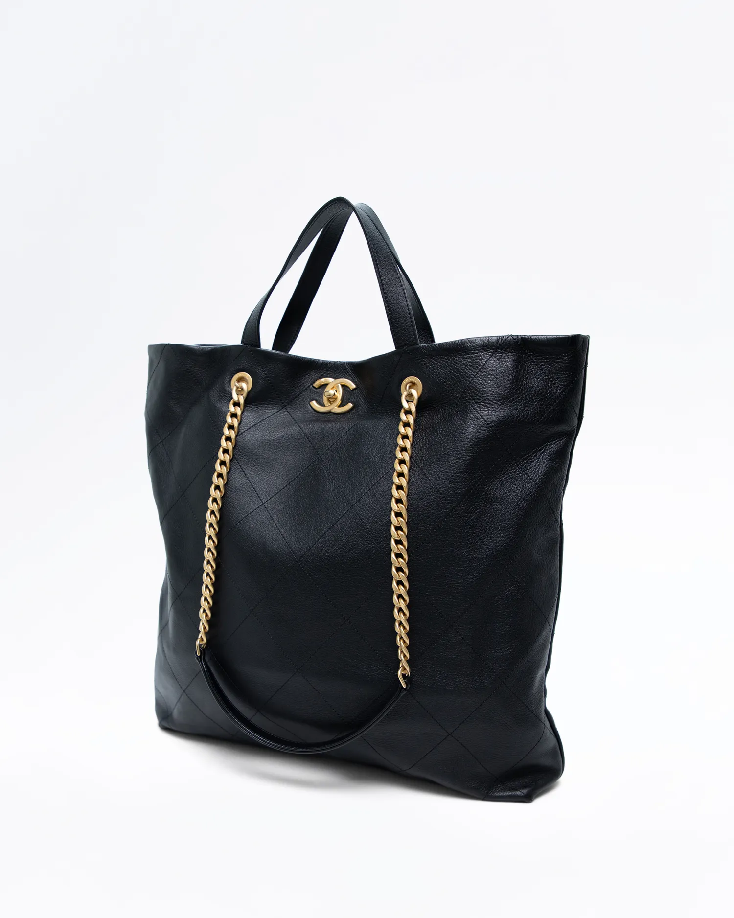 Stitched CC Maxi Shopping Tote