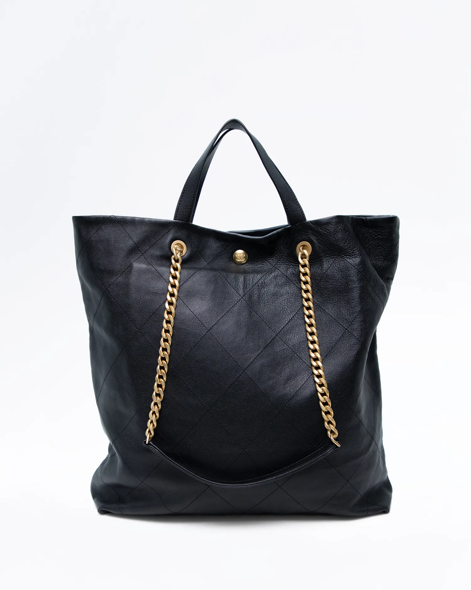 Stitched CC Maxi Shopping Tote