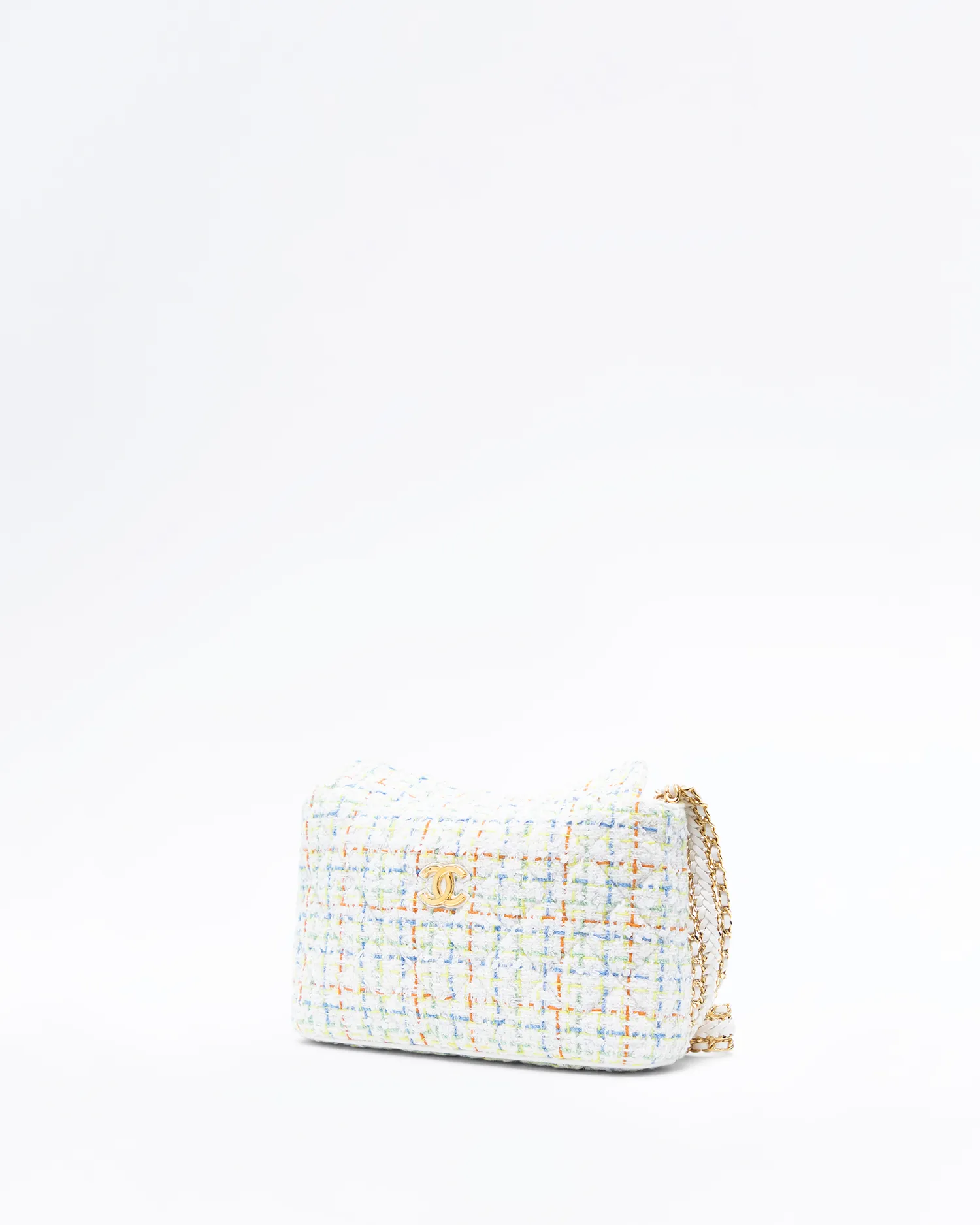 Tweed Clutch with Chain