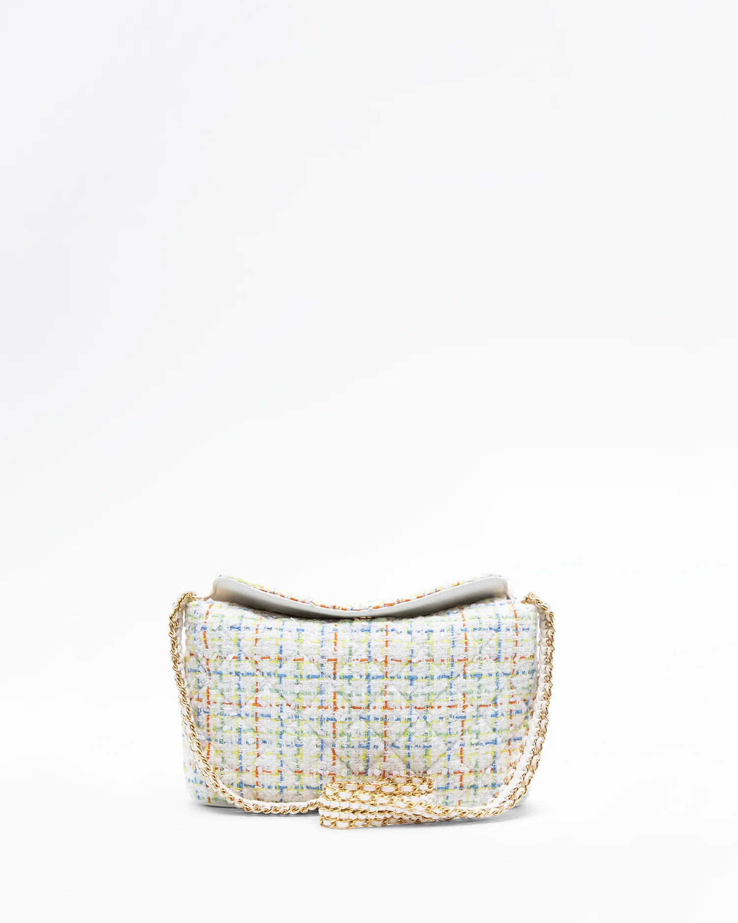 Tweed Clutch with Chain