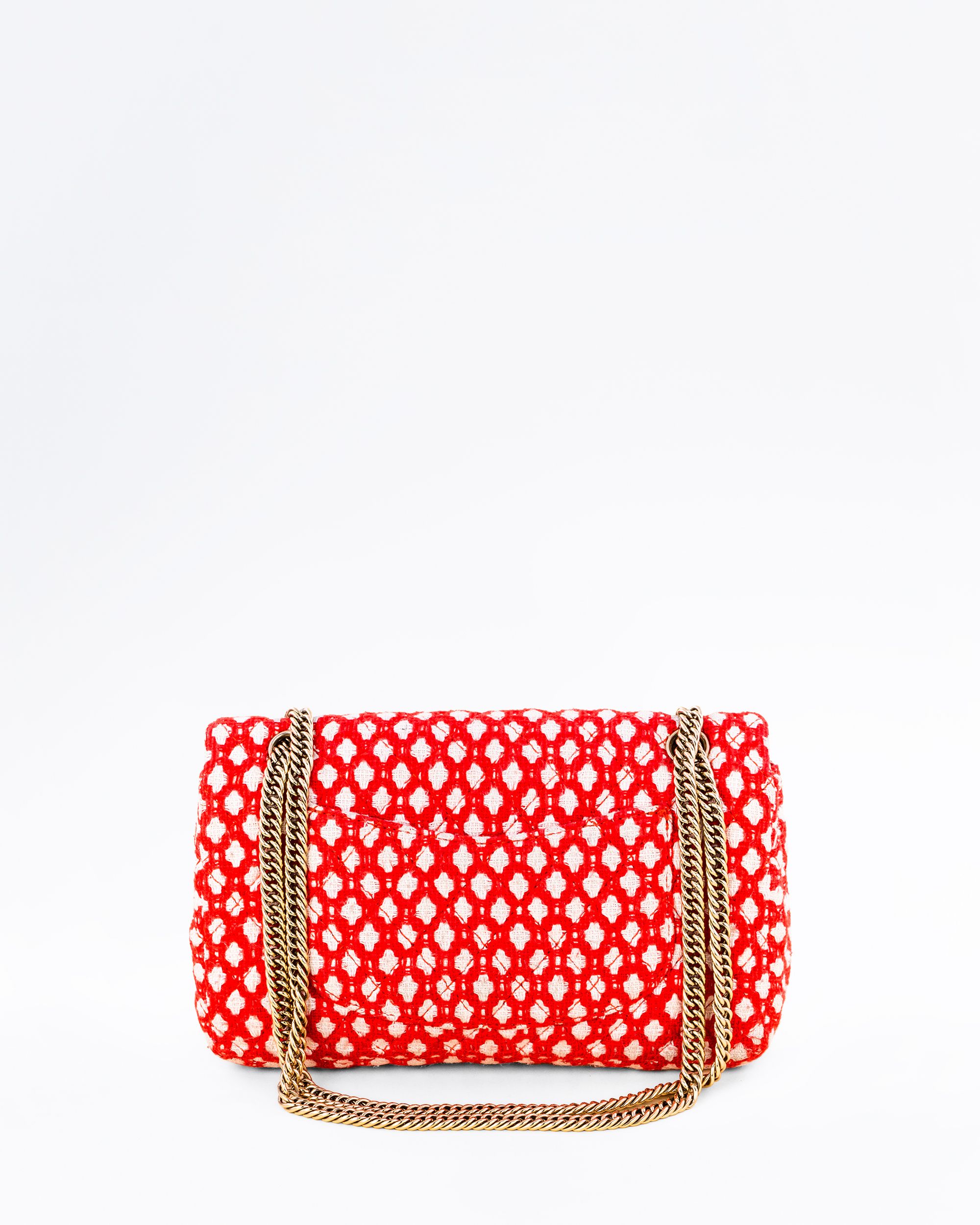 Chanel Tweed Printed Bijoux Double Flap Bag | Vivrelle