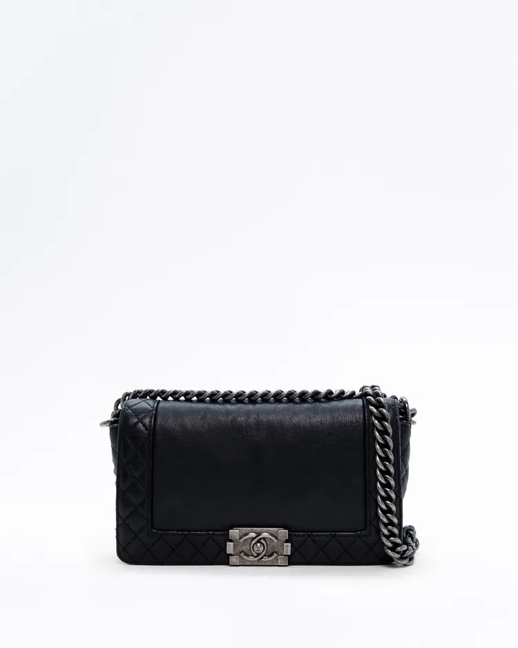 Quilted Reverso Medium Boy Bag