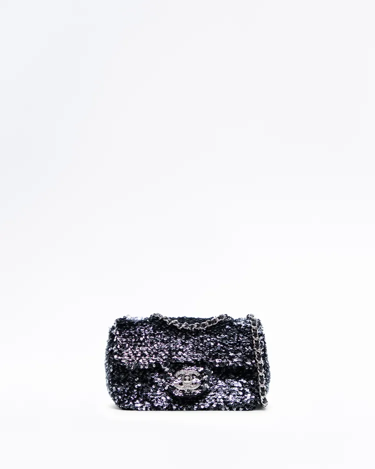 Sequin Extra Mini Flap Bag