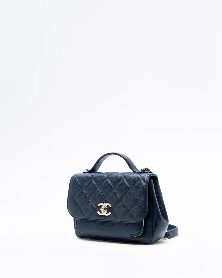 Alternate view angle of Caviar Business Affinity Small Flap Bag