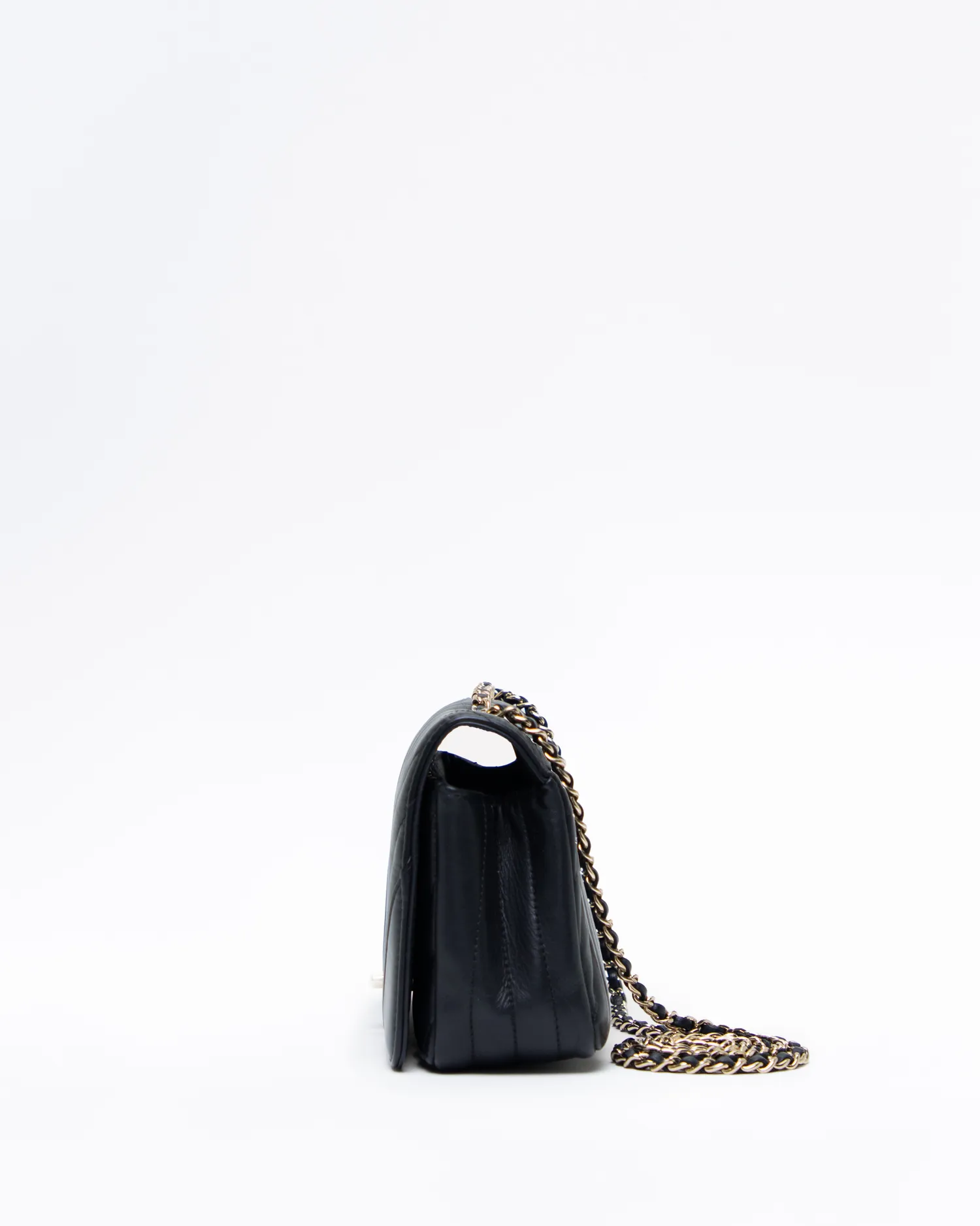 Chevron Statement Medium Flap Bag