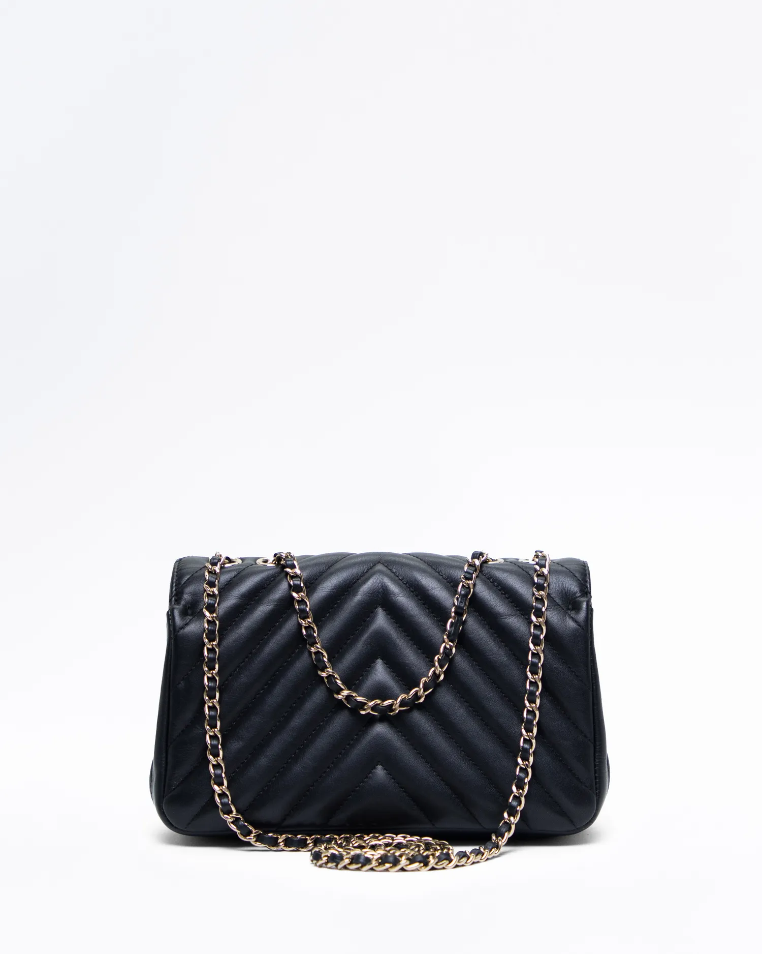 Chevron Statement Medium Flap Bag