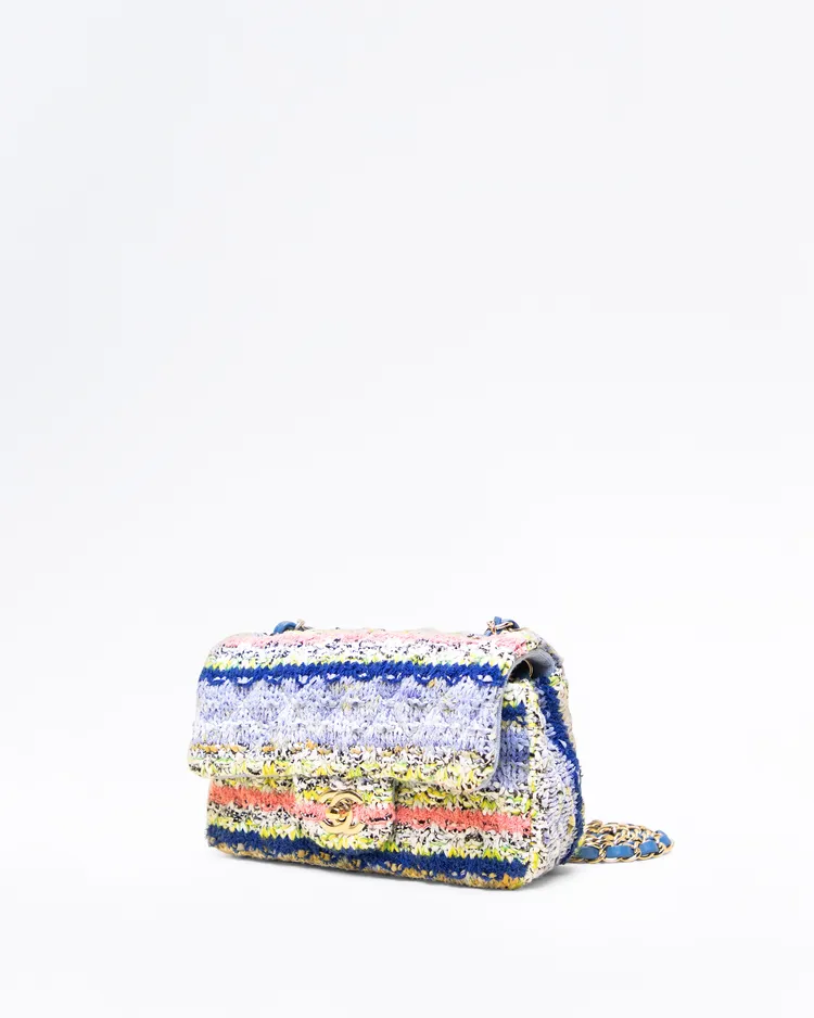 Alternate view angle of Knit Mini Flap Bag