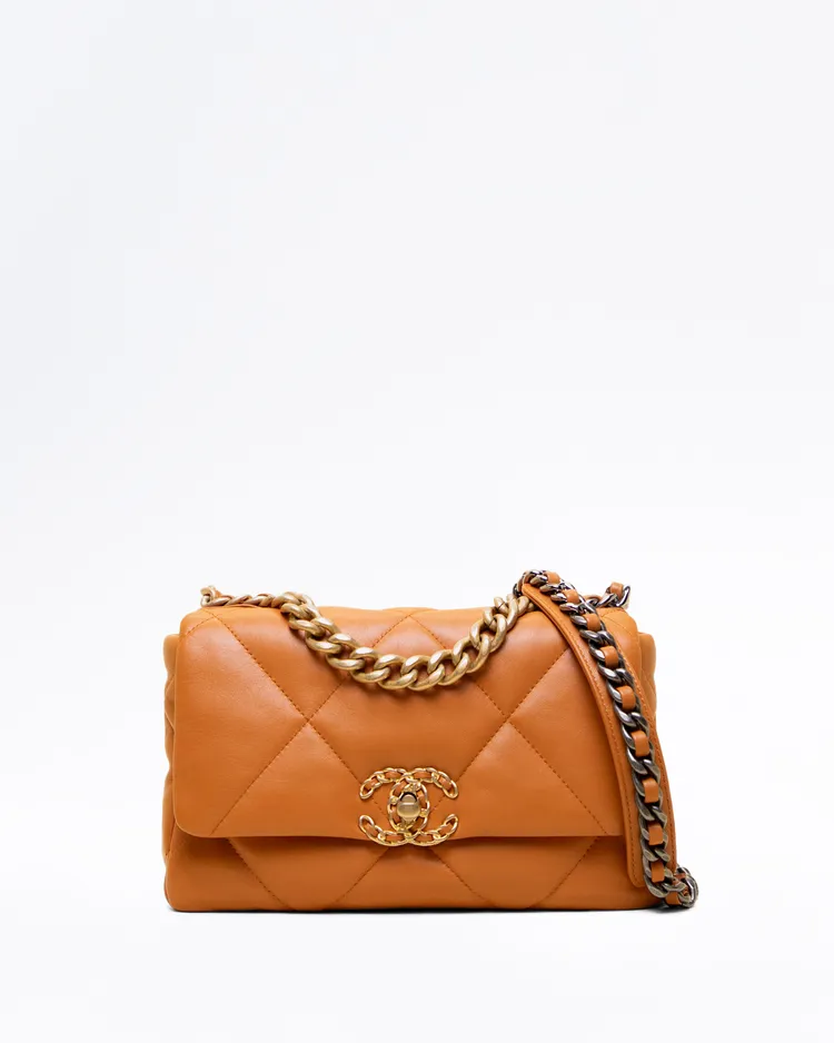 Lambskin Chanel 19 Flap Bag