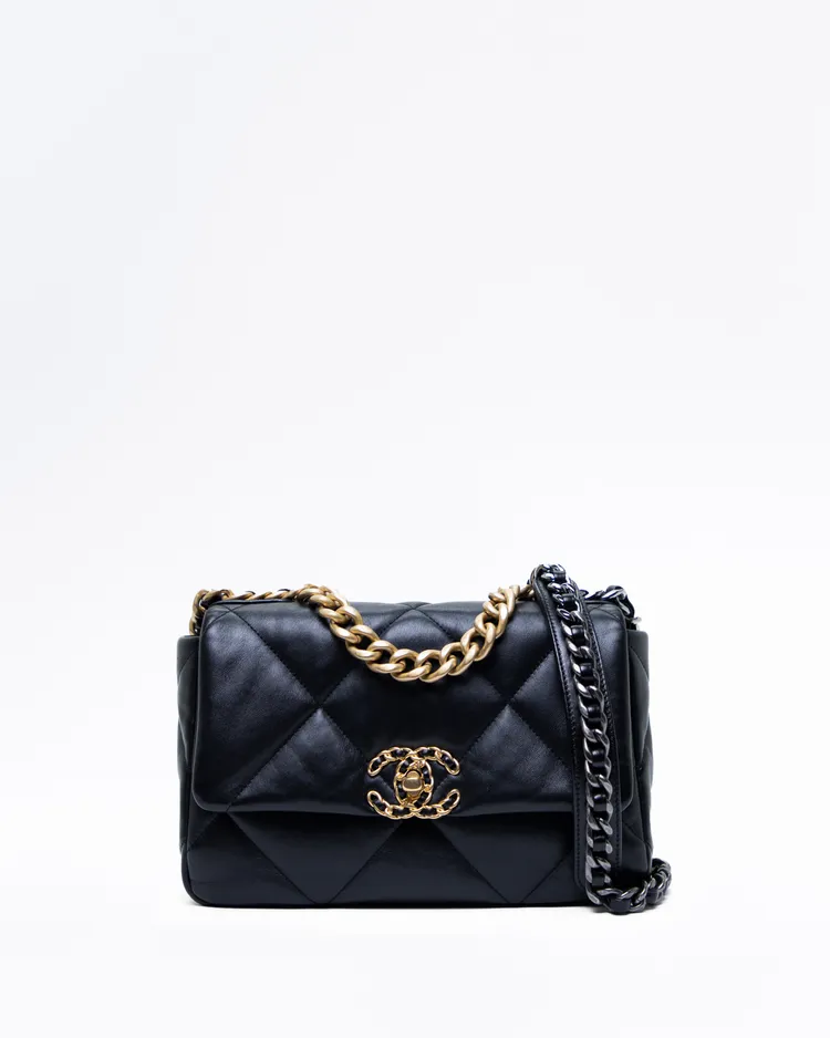 Lambskin Chanel 19 Flap Bag