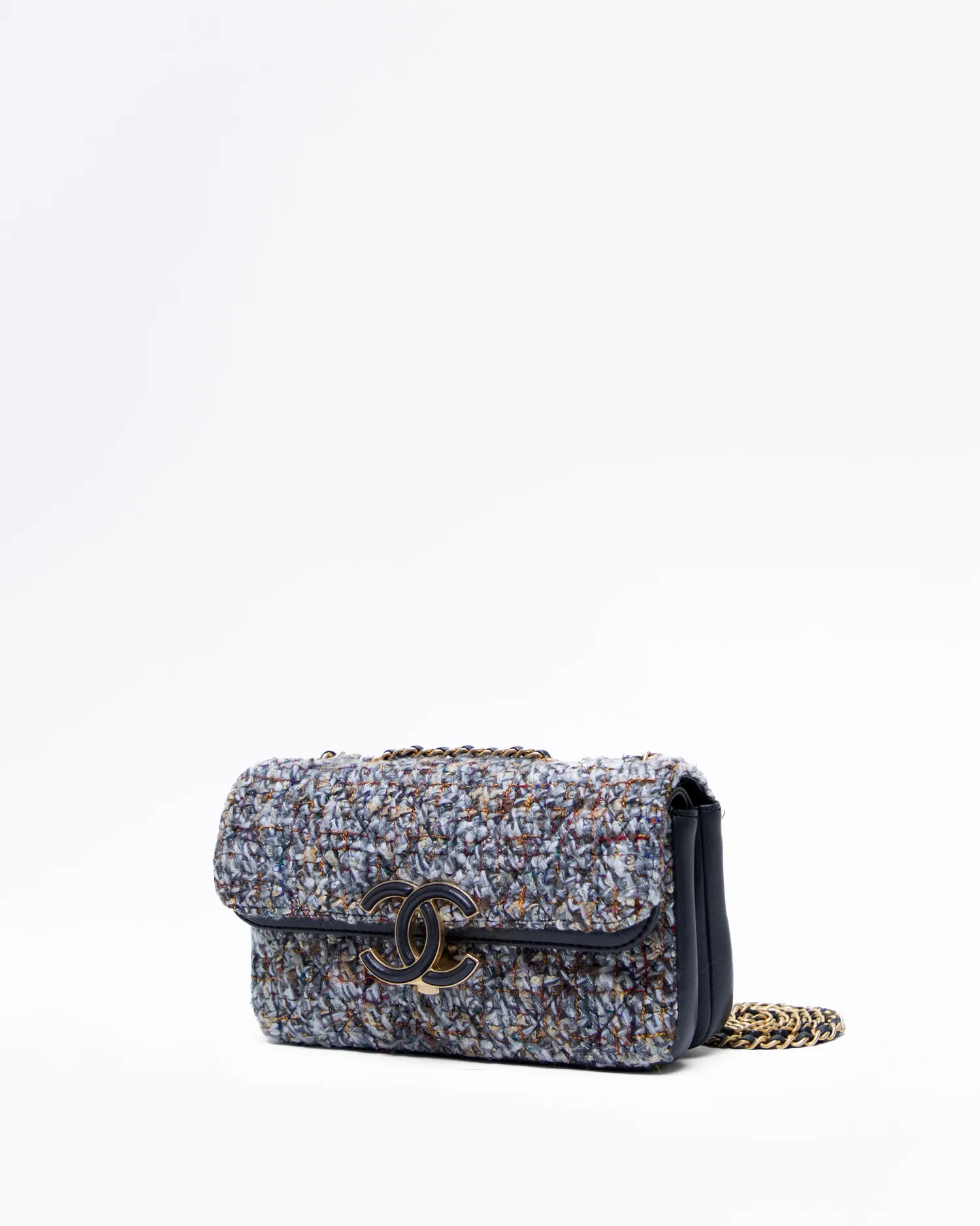 Tweed CC Chic Small Double Flap Bag