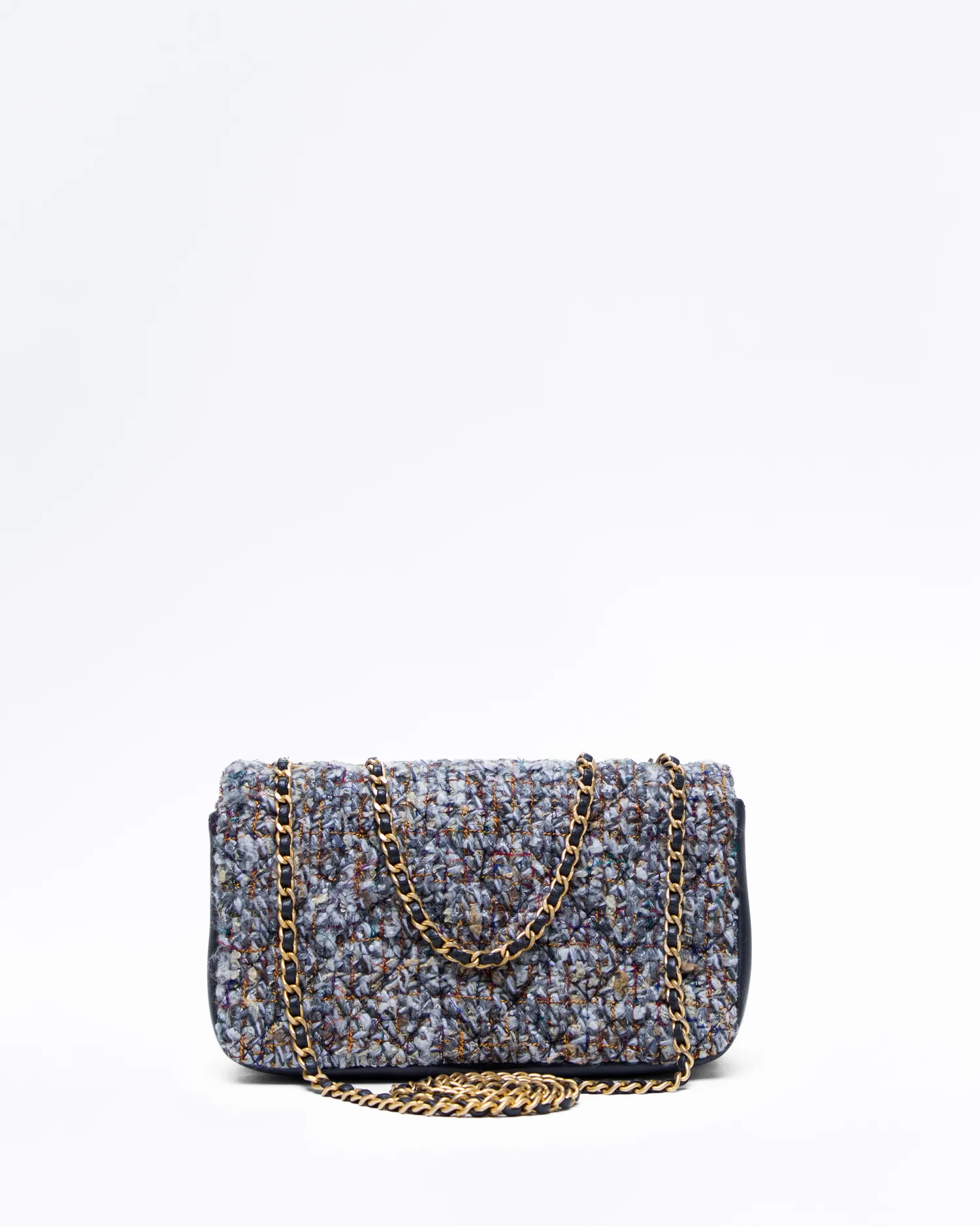 Tweed CC Chic Small Double Flap Bag
