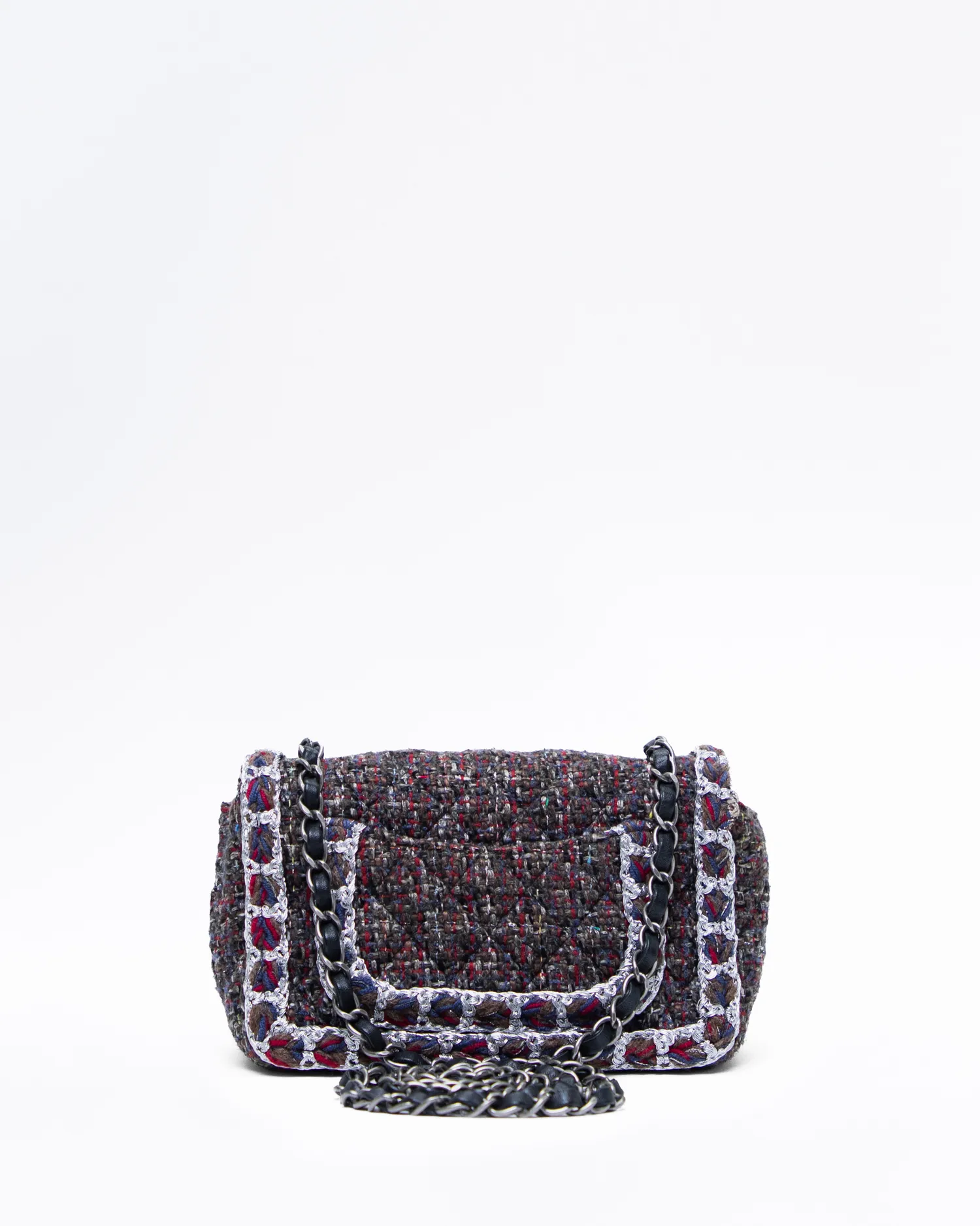 Tweed Braided Mini Classic Flap Bag