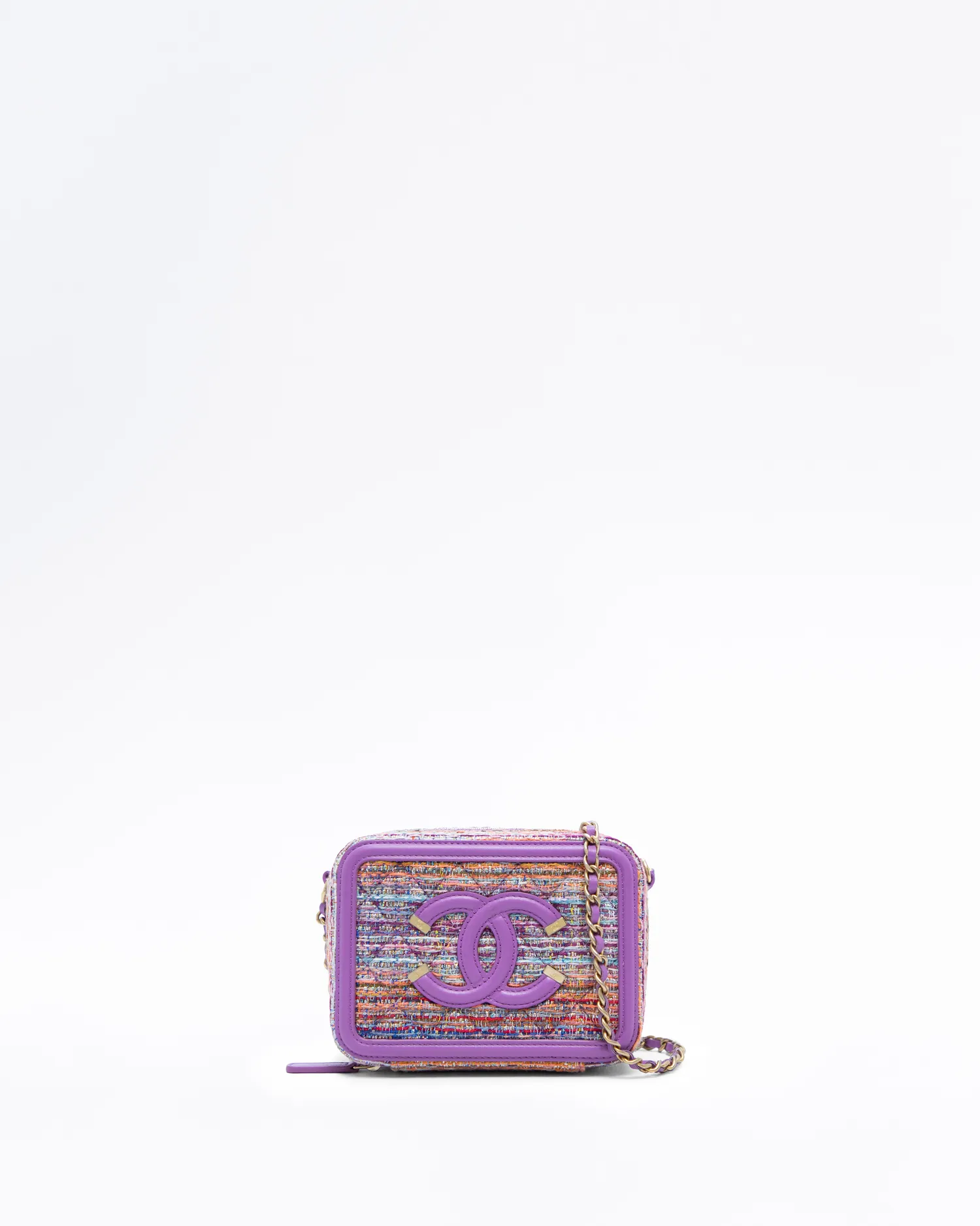Tweed Mini Filigree Vanity with Chain