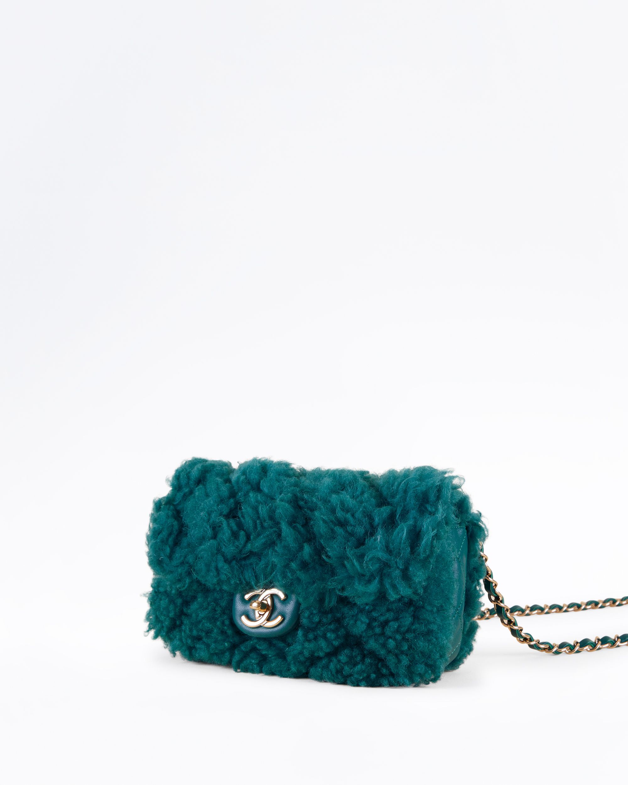 Chanel Shearling Lambskin Small Classic Flap Bag | Vivrelle