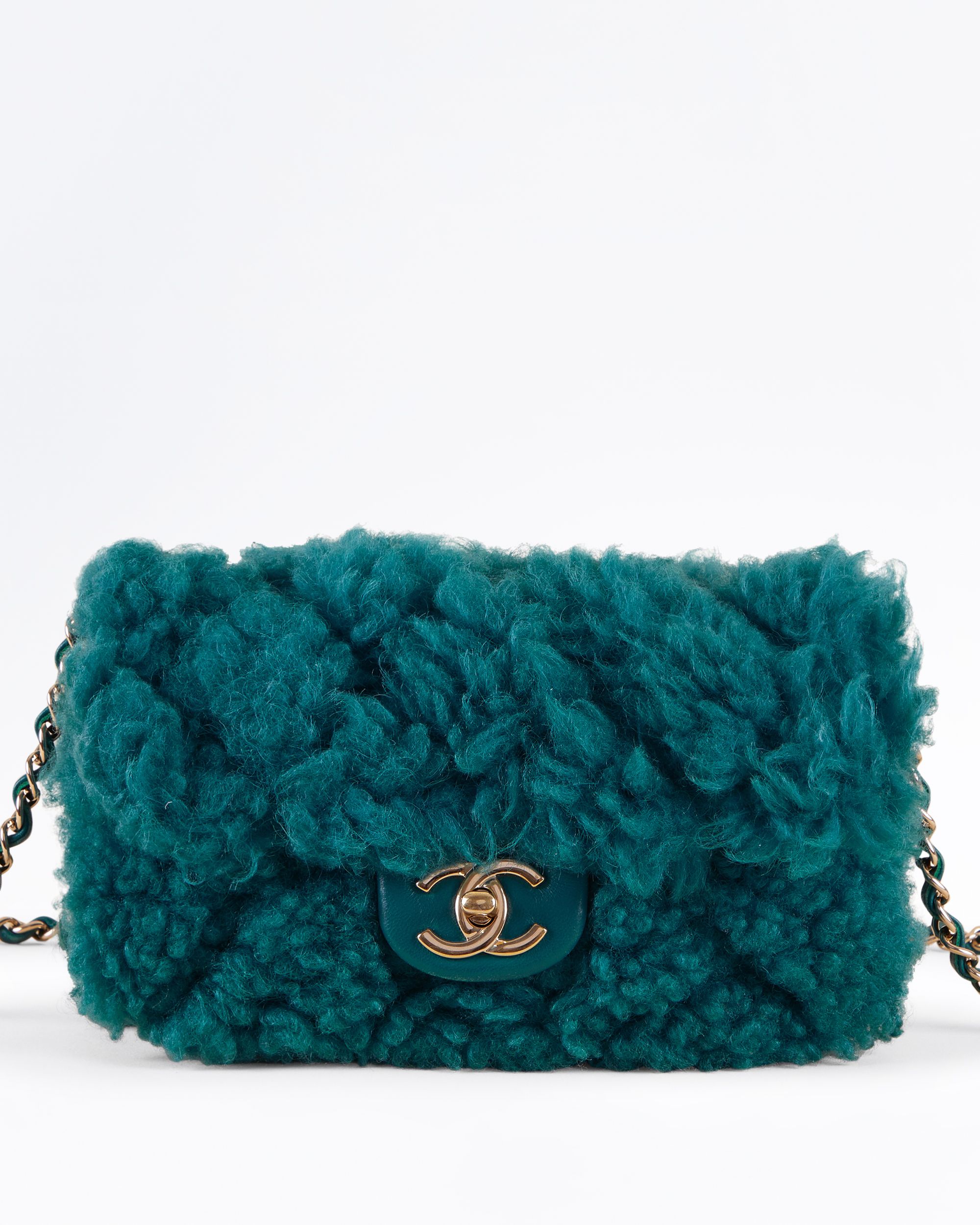 Chanel Shearling Lambskin Small Classic Flap Bag | Vivrelle
