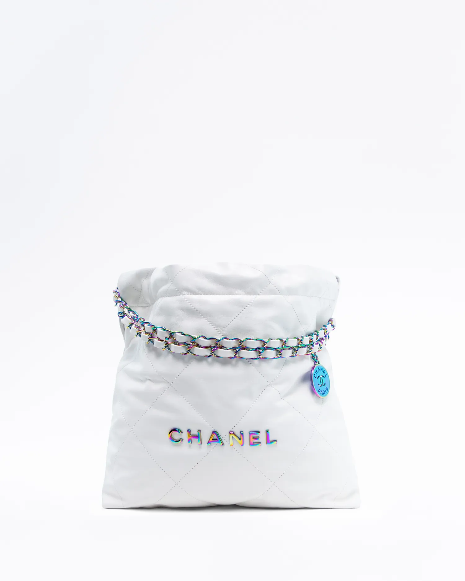 Rainbow Chanel 22 Small Handbag