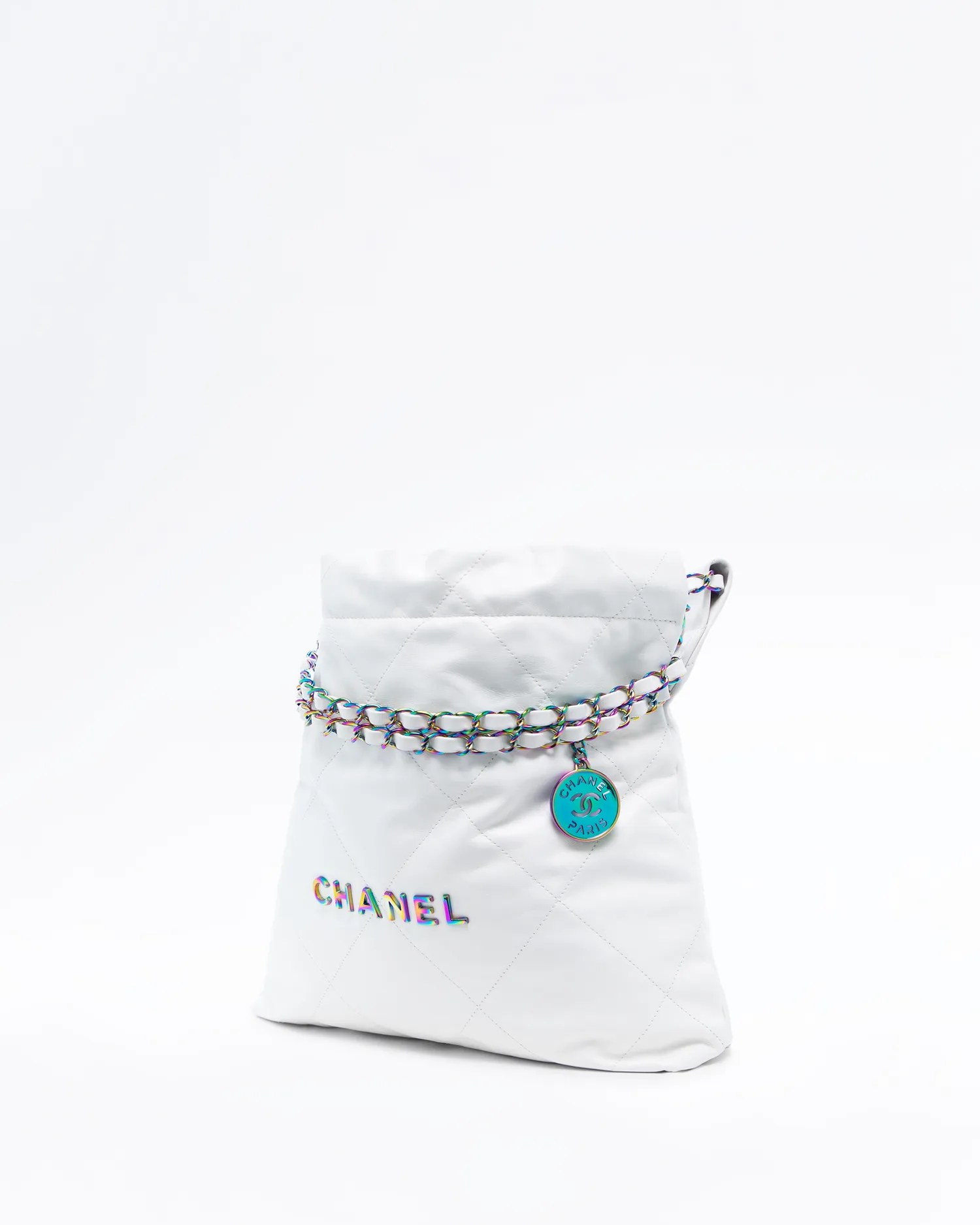 Rainbow Chanel 22 Small Handbag