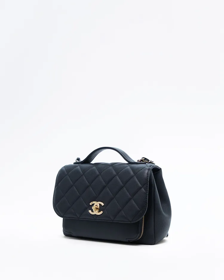 Alternate view angle of Caviar Business Affinity Flap Bag