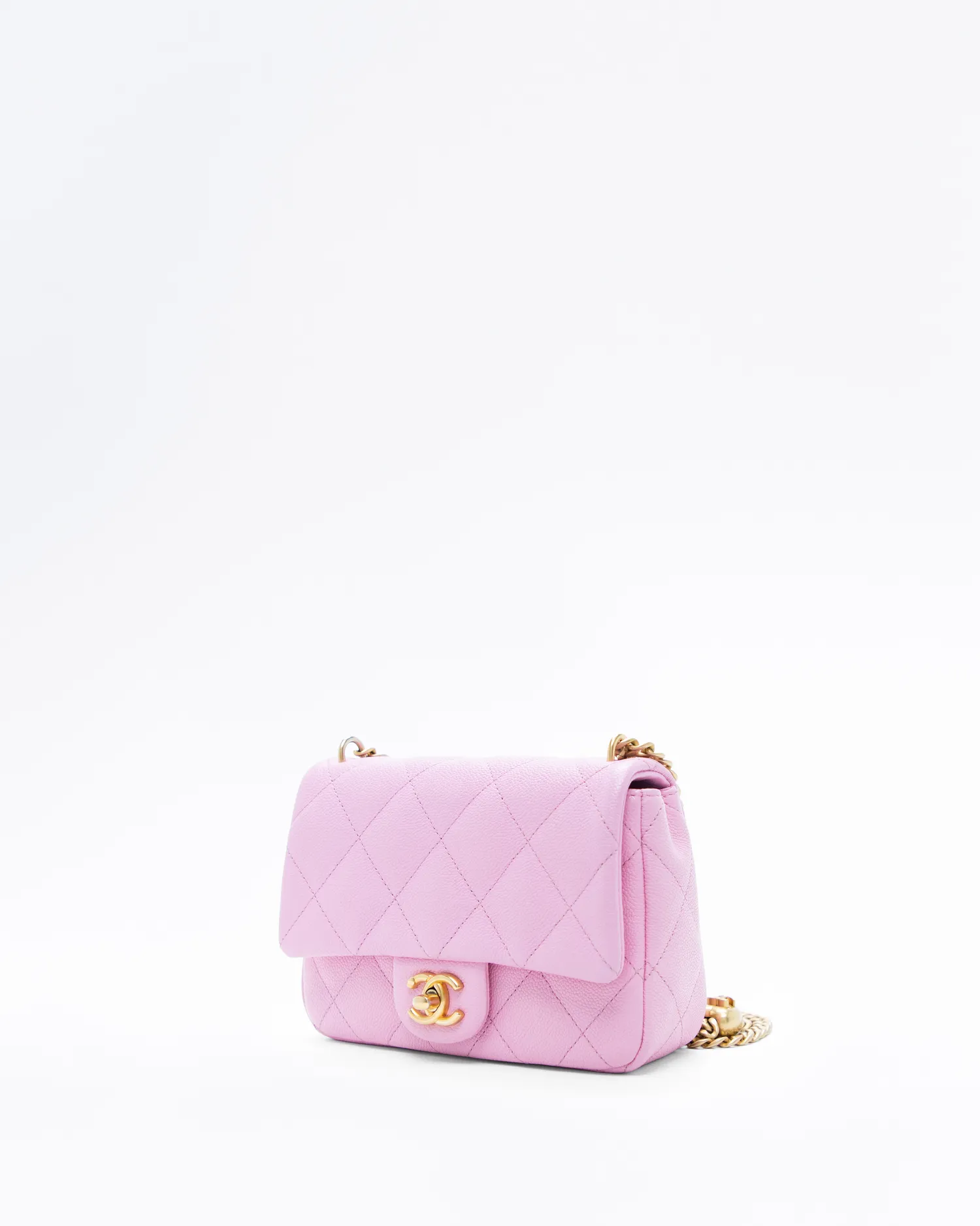 Caviar Quilted Sweetheart Mini Flap Bag