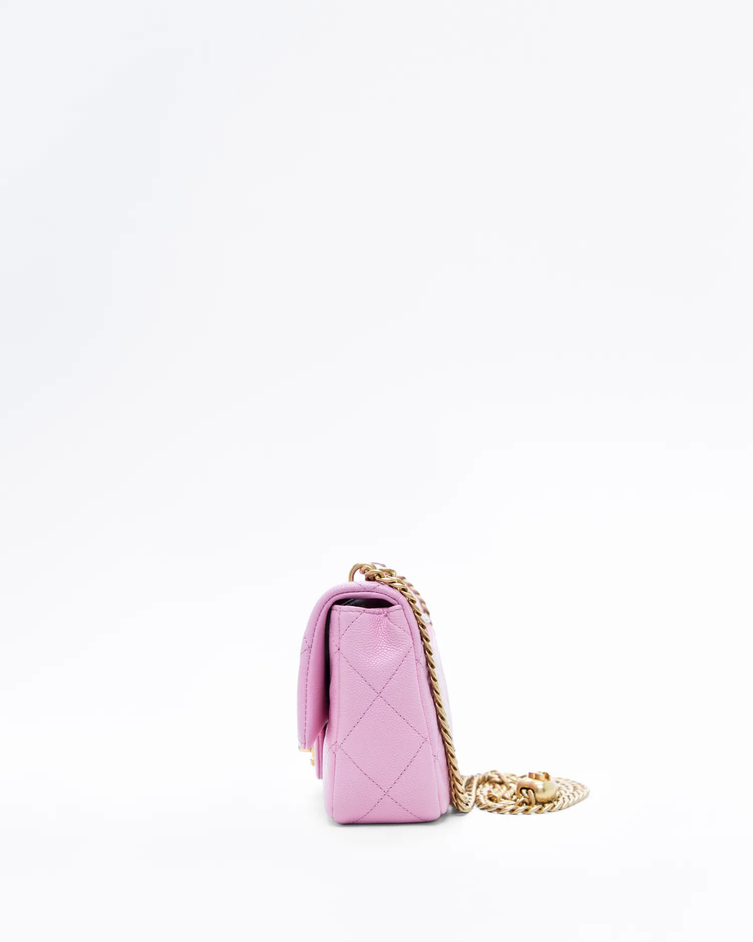 Caviar Quilted Sweetheart Mini Flap Bag