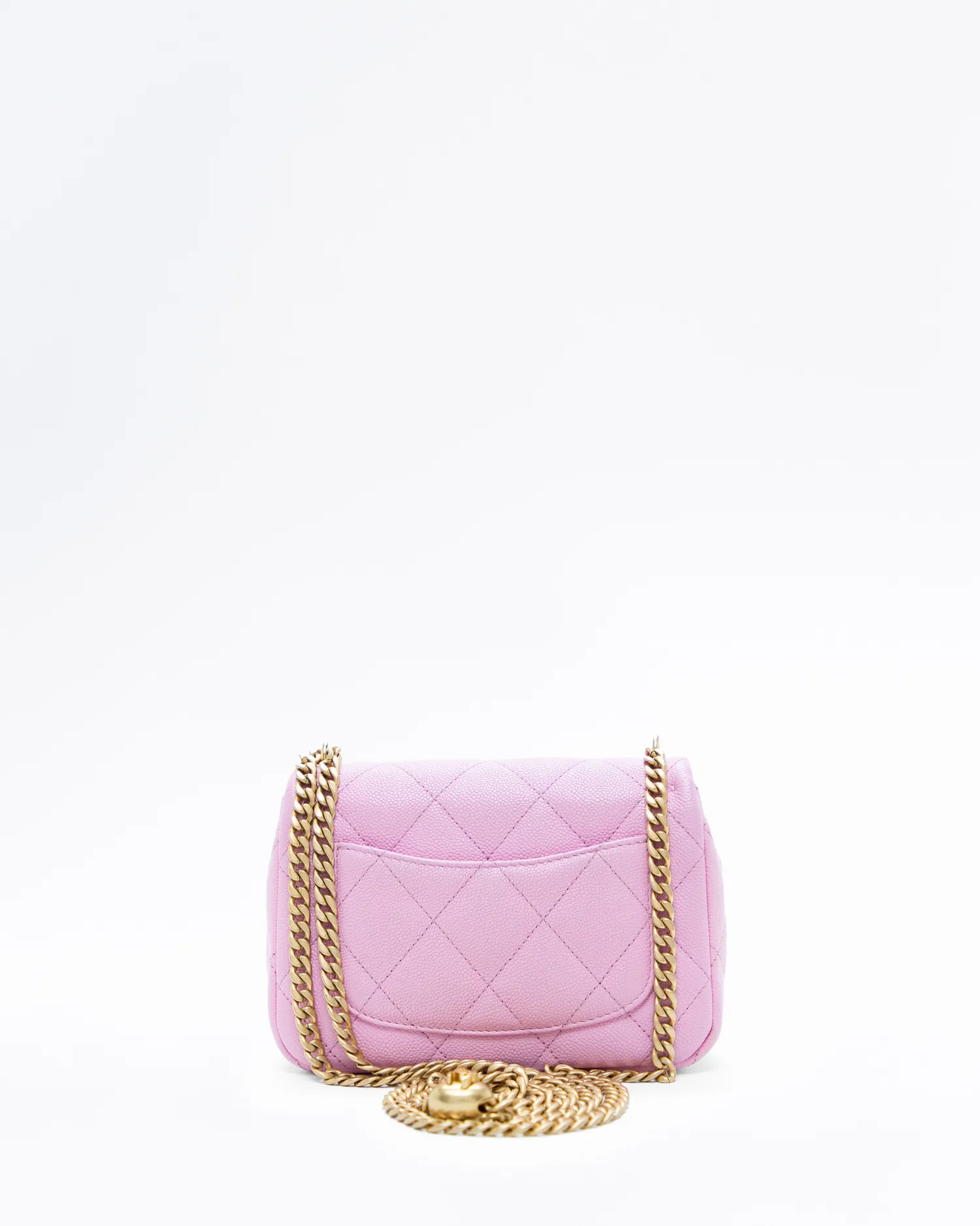 Caviar Quilted Sweetheart Mini Flap Bag