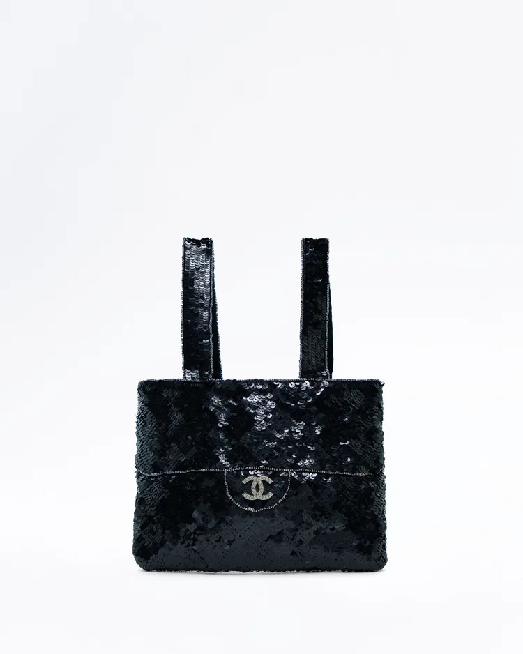 Vintage Sequin Mini Trompe L'oeil Bag