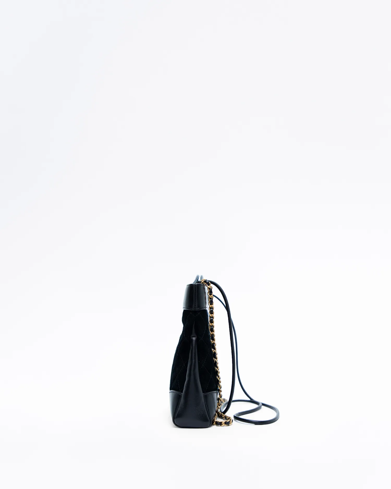 Suede Chanel 31 Mini Shopping Bag