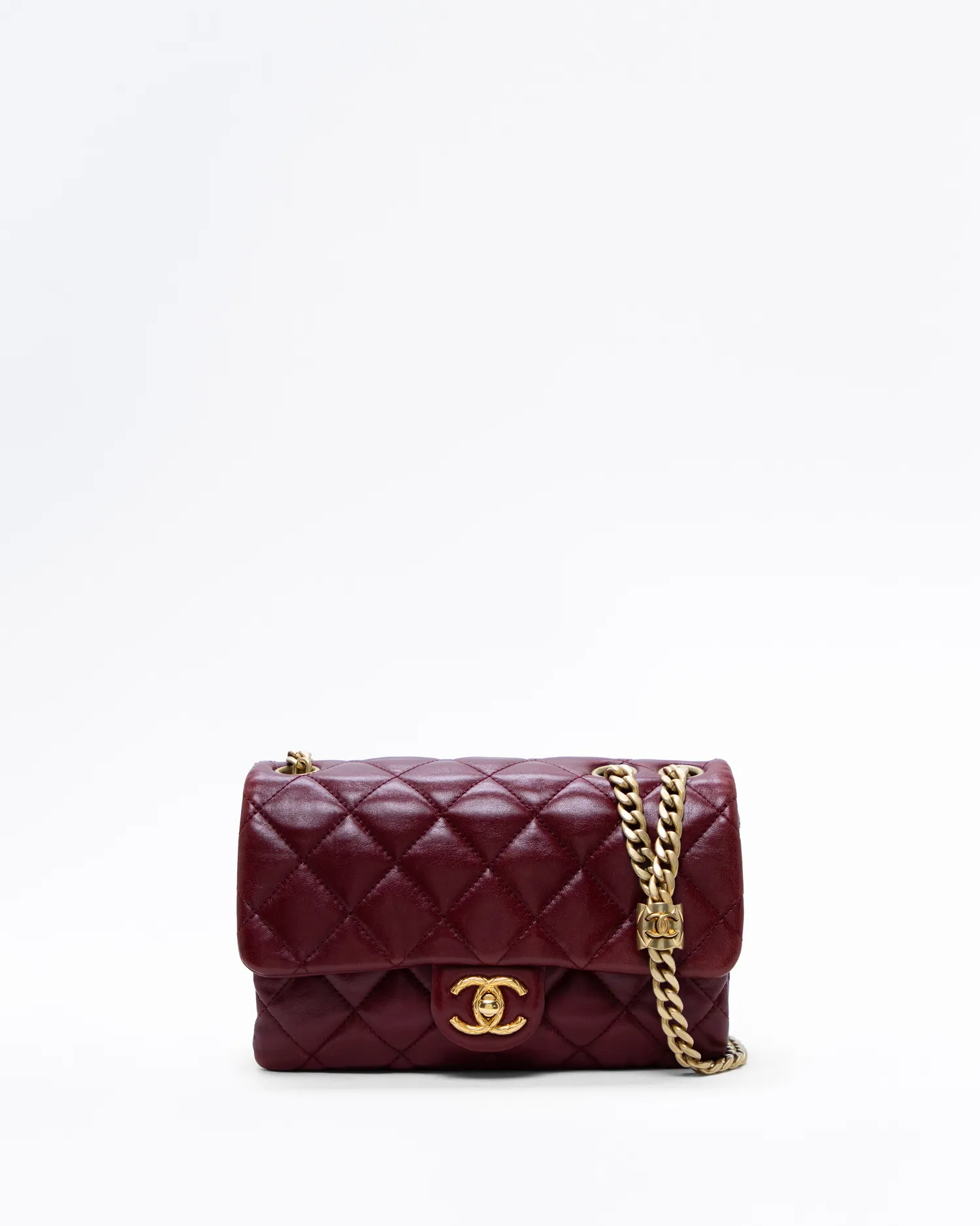 Lambskin Pillow Crush Small Flap Bag