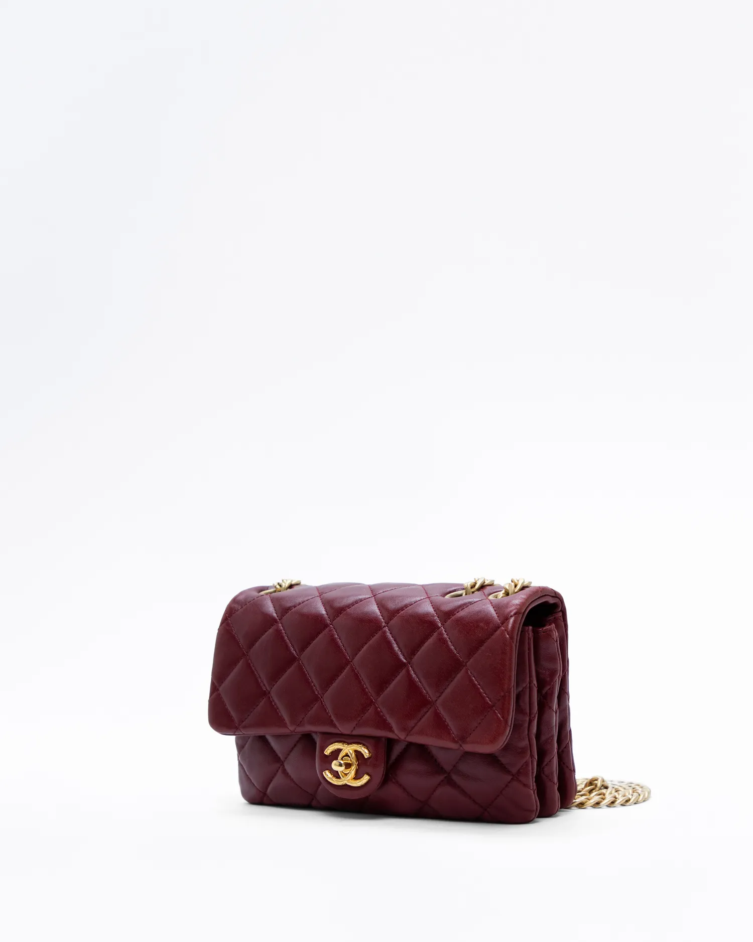 Lambskin Pillow Crush Small Flap Bag
