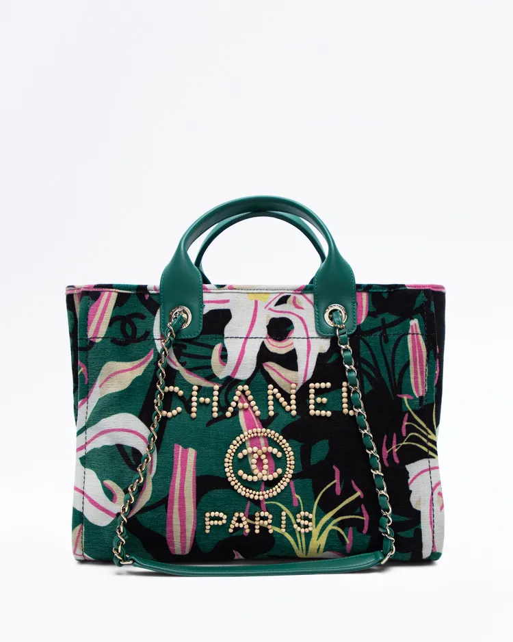 Velvet Tropical Deauville Small Shopping Tote
