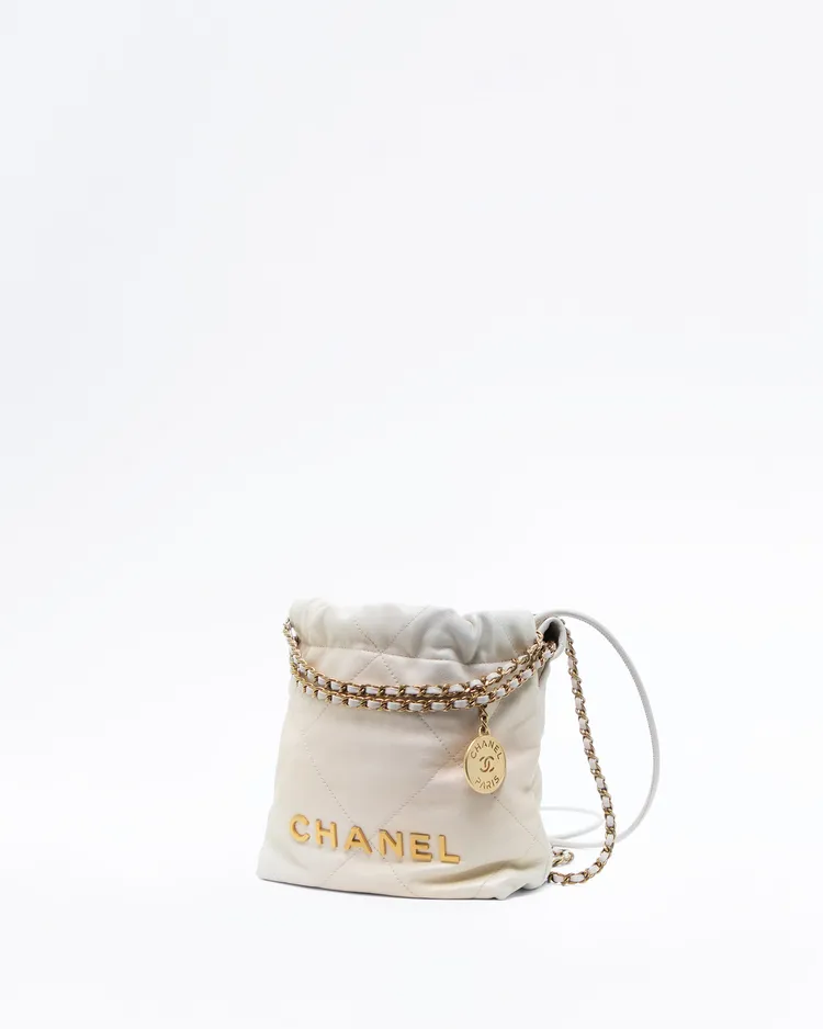 Alternate view angle of Shaded Chanel 22 Mini Handbag