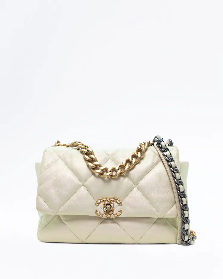 Iridescent Chanel 19 Large Flap Bag