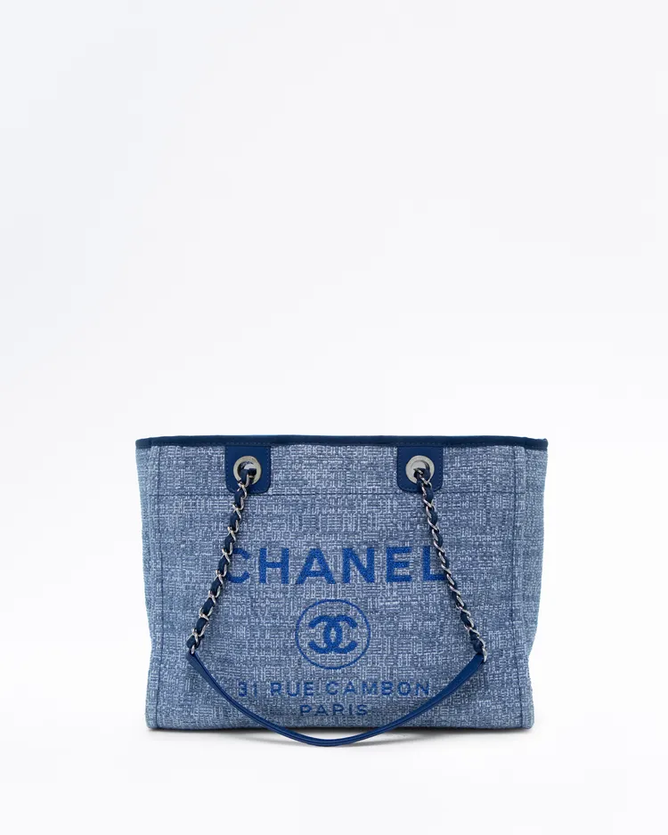 Raffia Deauville Sparkle Small Shopping Tote