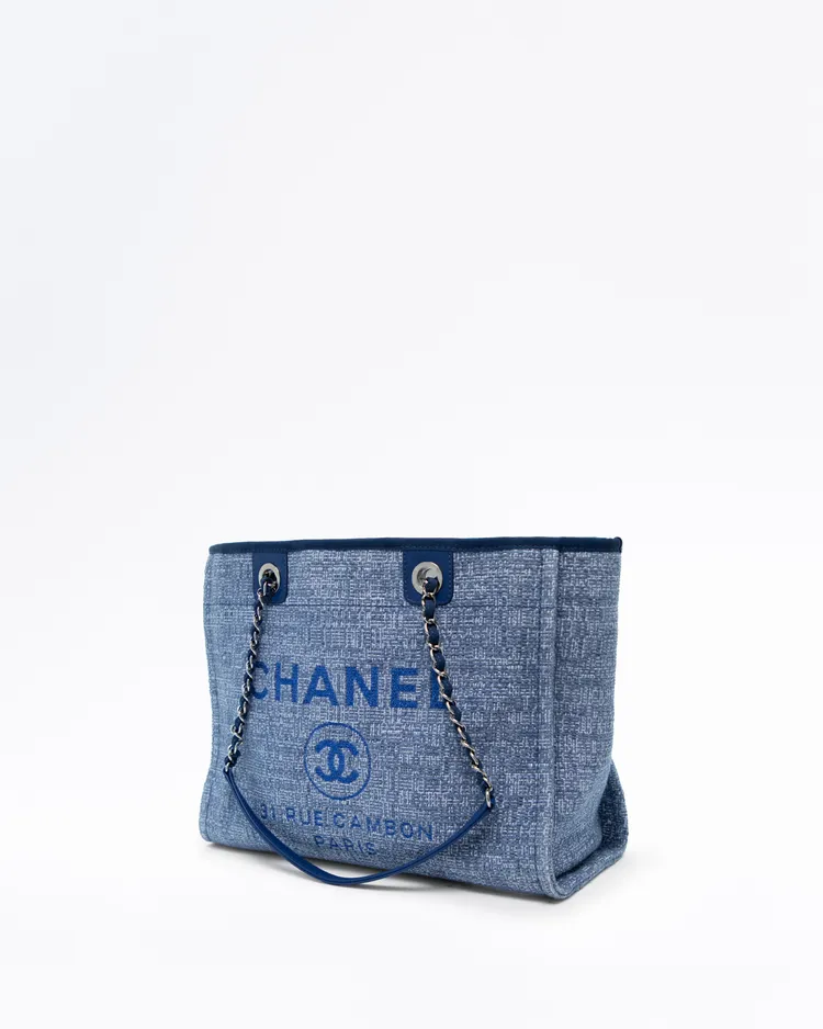 Alternate view angle of Raffia Deauville Sparkle Small Shopping Tote