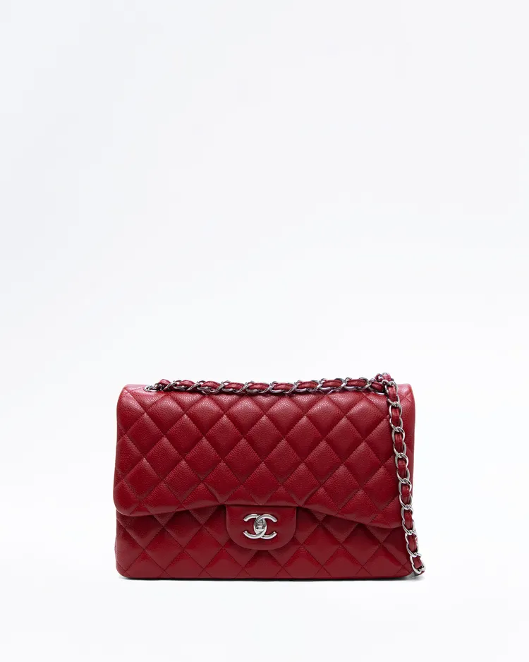Caviar Quilted Large Classic Double Flap Bag