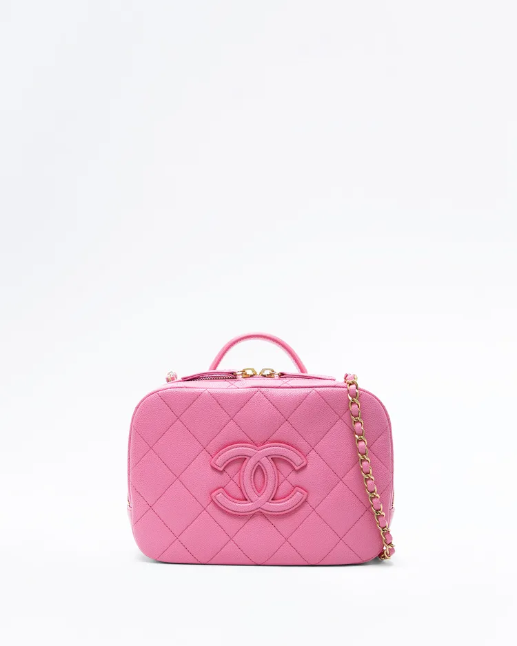 Caviar CC Top Handle Vanity Case