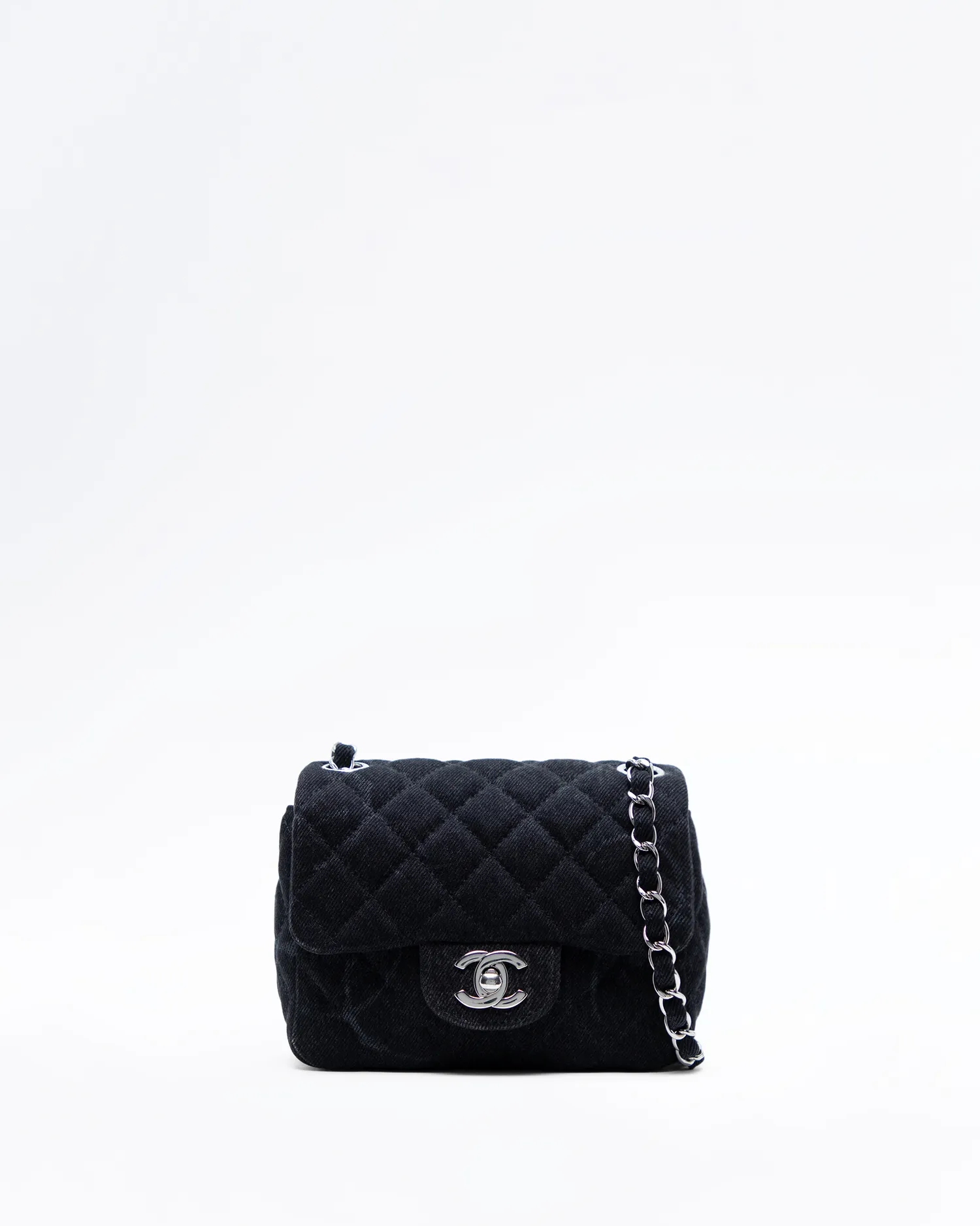 Denim Mini Flap Bag