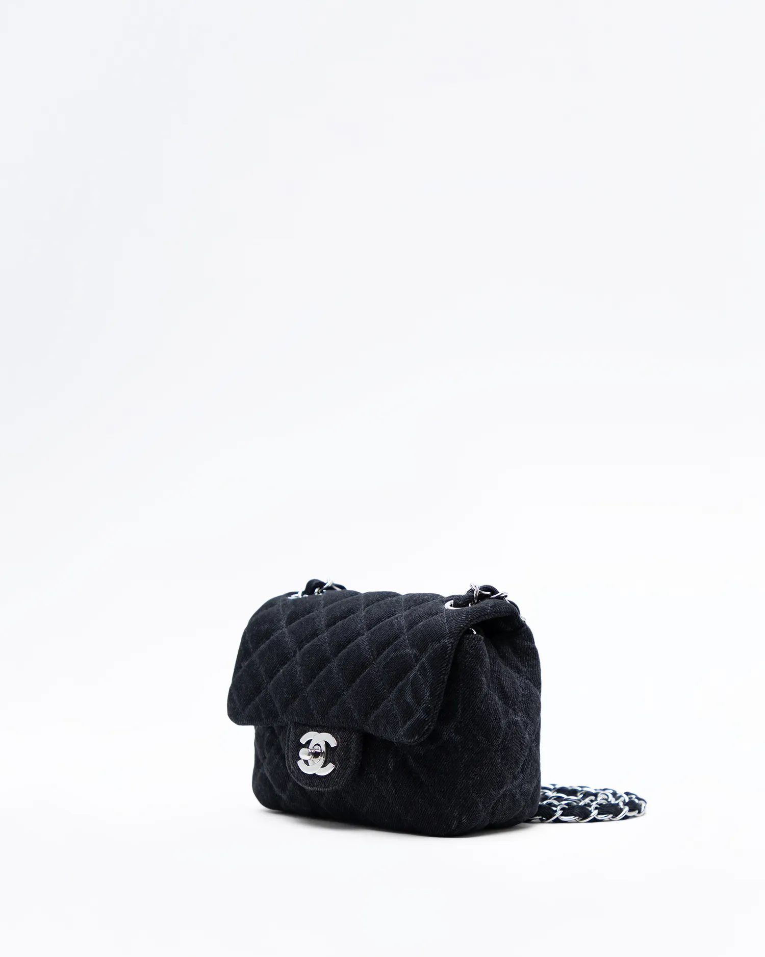 Denim Mini Flap Bag