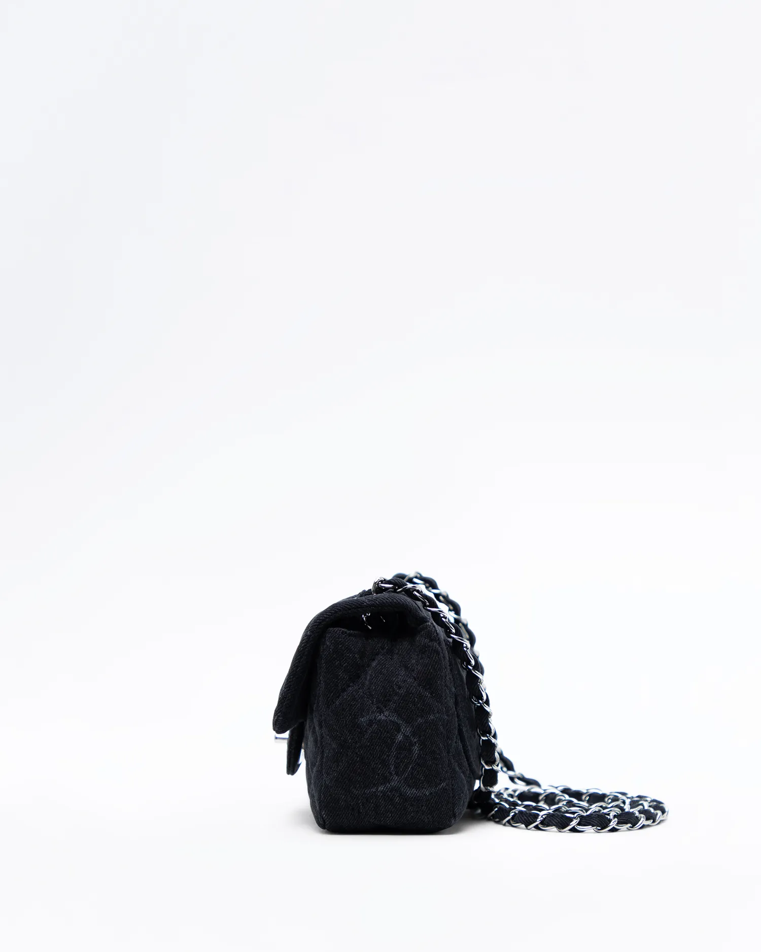 Denim Mini Flap Bag