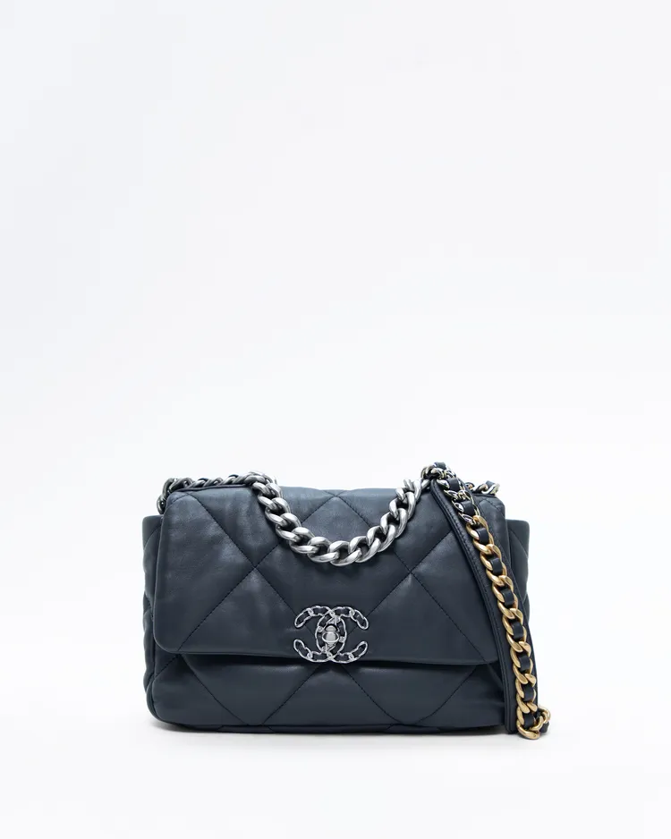 Lambskin Chanel 19 Flap Bag