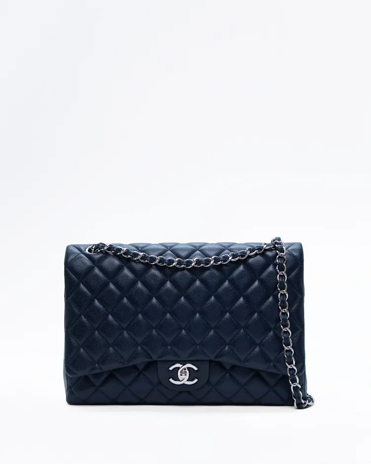 Caviar Quilted Maxi Classic Double Flap Bag