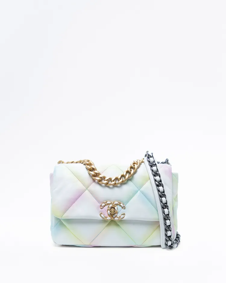 Rainbow Chanel 19 Flap Bag
