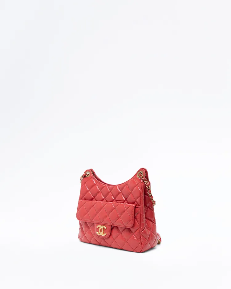 Alternate view angle of Wavy CC Medium Hobo Bag