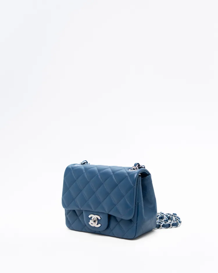 Alternate view angle of Lambskin Quilted Mini Flap Bag