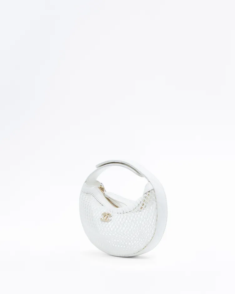 Alternate view angle of Mesh Mini Hobo Pouch Bag