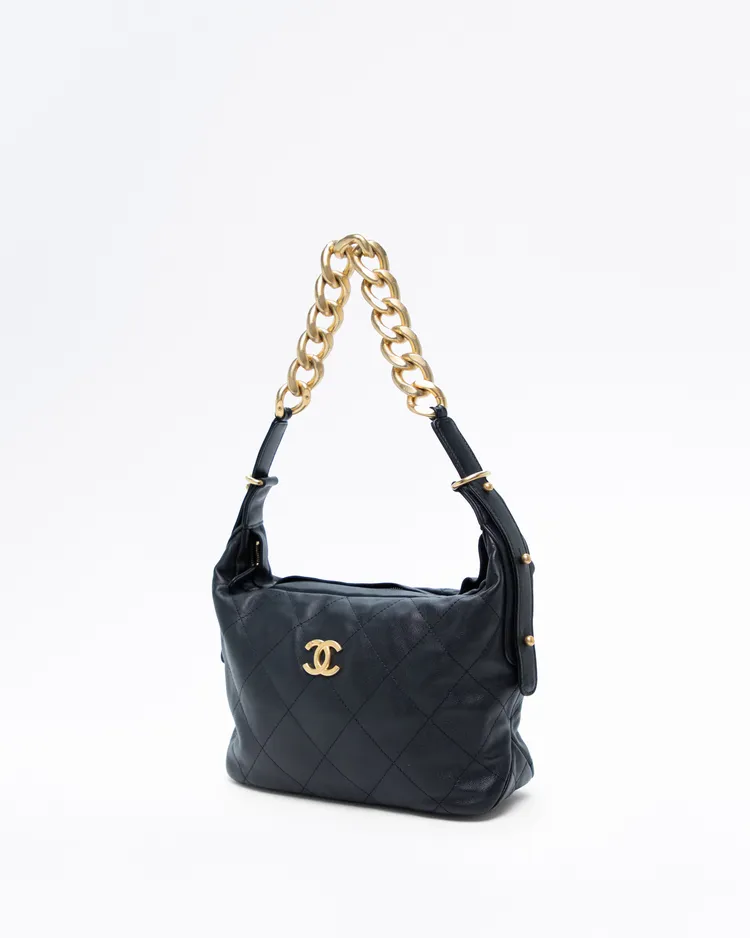Alternate view angle of Daily Belted Small Hobo Bag